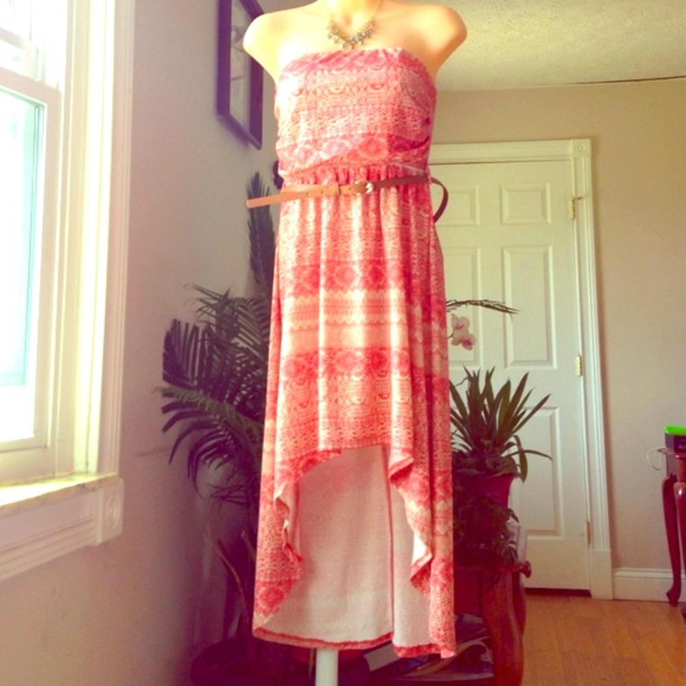 Y2K Pretty Hi Lo strapless tank Dress ❤️ LIKE NEW ❤️
